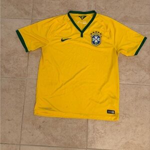 2014 World Cup Brasil Nike Dri Fit Soccer Blank Jersey Kit Large